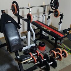 筋トレに　バーベル、ダンベルセット　アイロテック等　値下げしました