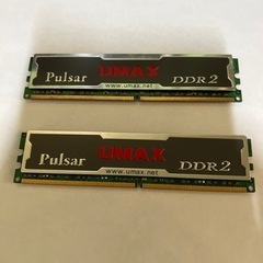 UMAX DDR2 2G -800  2枚　