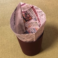 新聞紙で作った袋