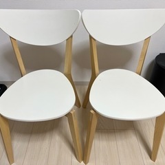 [予約中]IKEA ダイニングチェア NORDMYRA ２つあげます