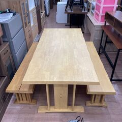 ダイニングセット ダイニングテーブル ベンチ2台 🚚自社配送時💳代引き可🚚(現金、クレジット、スマホ決済対応) 