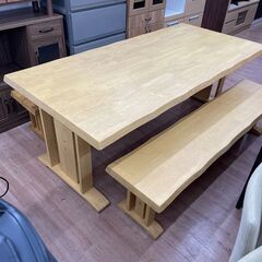 ダイニングセット ダイニングテーブル ベンチ2台 🚚自社配送時💳代引き可🚚(現金、クレジット、スマホ決済対応) 
