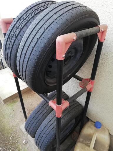 中古タイヤスチールホイール付き かじお 土浦の車のパーツの中古あげます 譲ります ジモティーで不用品の処分