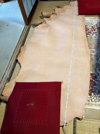 牛 ヌバック 恐らく反身一頭分 牛 ヌバック 恐らく反身一頭分