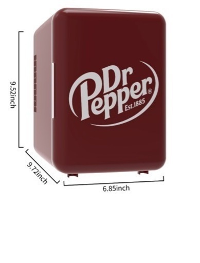 ドクターペッパー　冷蔵庫　公式　ポータブル　ミニ冷蔵庫　6缶　Dr. Pepper 　世田谷ベース　キャンプ　輸入雑貨　アウトドア