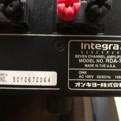ONKYO 7chパワーアンプ　RDA-7 沖縄県限定　取りに来られる方