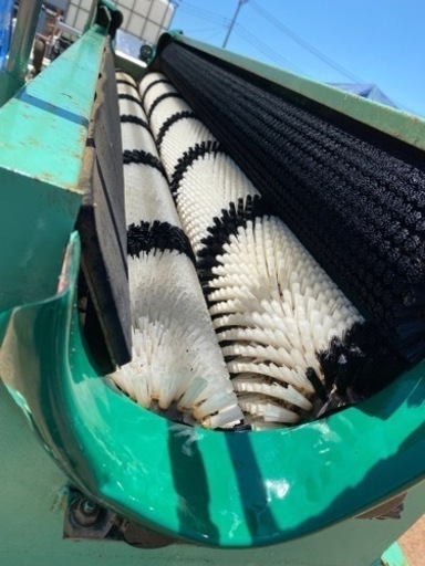 ヤ）サシナミ指浪洗浄機中古200V大根洗浄機ED180-3B