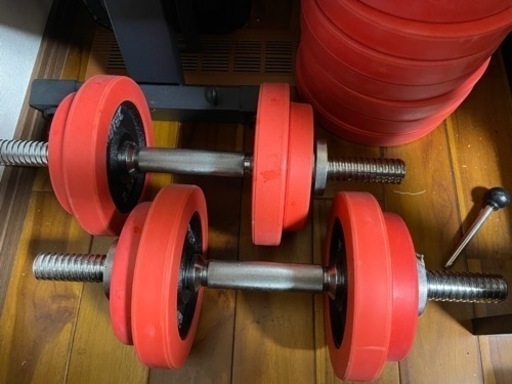 ダンベル60kgセット インクラインベンチ