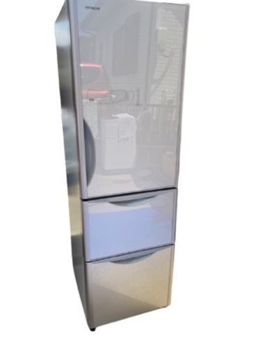 2017年製 日立ガラストップ3ドア 315L真空チルド搭載冷蔵庫  自動製氷R-S3200HV(0603k)