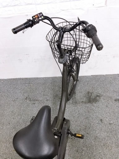 人気な子供乗せ電動自転車　ブリヂストンビッケ　シート付き　お買い得　グレー系