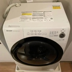 SHARP ドラム式洗濯乾燥機 ES-S7E-WL 左開き シャープ