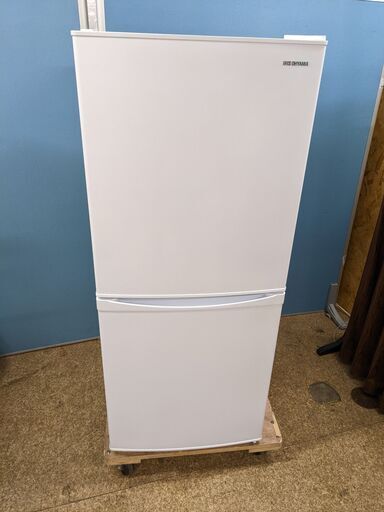 【高年式☆】 2021年製 IRIS OHYAMA 冷凍冷蔵庫 142L IRSD-14A-W 直冷式 省エネ 右開き アイリスオーヤマ 一人暮らし 大容量 ホワイト