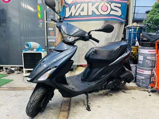 ★実動！ アドレスV125S 黒 アラーム付き 後タイヤ新品！ 千葉 木更津から 配送可 125 通勤 通学★