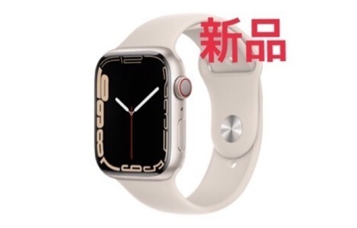 【新品】アップルウォッチApple Watch‎ シリーズ7 45mm GPS＋セルラーモデル スターライト