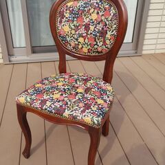 【張替え品】ロココ調イタリア製椅子