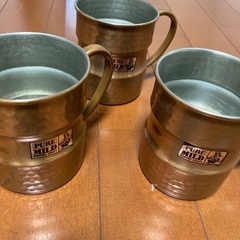 コッパークラフト　純銅製マグカップ　三個セット中古