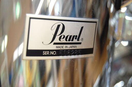 商談中 Pearl ドラムセット シルバー 鏡面仕上げ CX-300 スローン付き