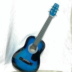 青いミニギター　6弦