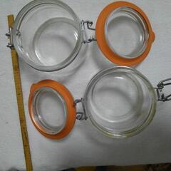 密閉式保存容器　2個　ガラス製品