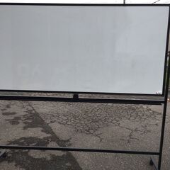 □7021□ホワイトボード 回転 両面 黒板 オフィス家具 事務所