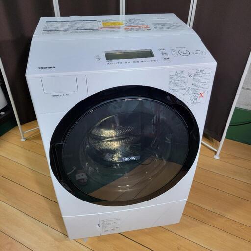 ‍♂️h629売約済み‼️設置まで無料‼️2019年製✨東芝 ZABOON 11kg/7kg ドラム式洗濯機