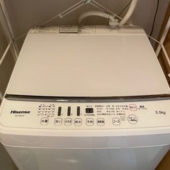 ハイセンス洗濯機5.5kgHWーG55A