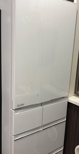 【無料保証有り】冷凍冷蔵庫 455L 5ドア　三菱 MR-B46C-W