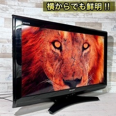【すぐ見れる‼️】SHARP AQUOS 液晶テレビ 32型✨ PC入力可能⭕️ 配送＆取付け無料🚛