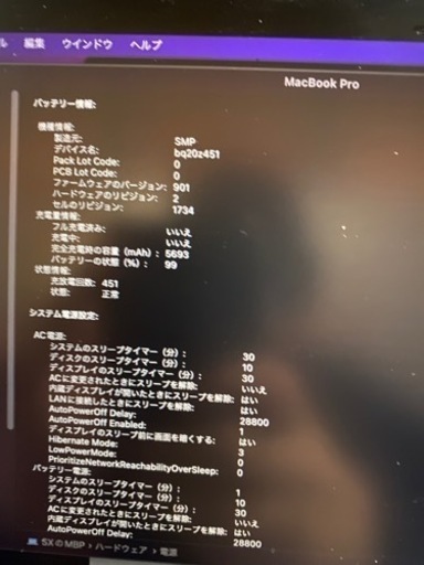 Macbook Pro 2019 15-inch 15インチ メモリ32GB SSD1TB 1TB 15inch 2.3  