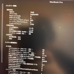 Macbook Pro 2019 15-inch 15インチ　 メモリ32GB　SSD1TB 1TB 15inch 2.3 GHz 8コアIntel Core i9　
