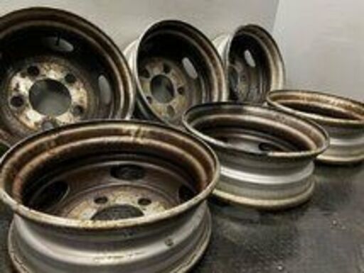 TOPY製 トラックホイール 17.5インチ 6本 DFZ 17.5X5.25 108-9TC 5H ハブ径135mm　(VHG286) クレジットカード QRコード決済可能 TOPY製 トラックホイール 17.5インチ 6本 DFZ 17.5X5.25 108-9TC 5H ハブ