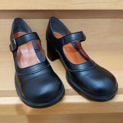 24.5cm 2回利用:ポテッとした黒い靴(神戸Belle&So...