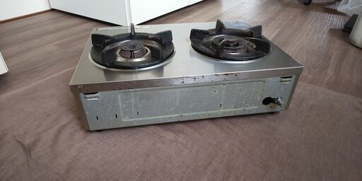 中古品】ガステーブル Rinnai RTS-2CT-L リンナイ 業務用 ガスコンロ 