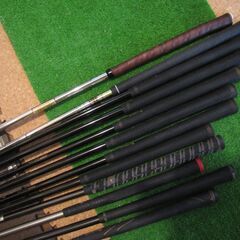 新品たらこ型アイアン、キャディバック付ゴルフクラブ一式