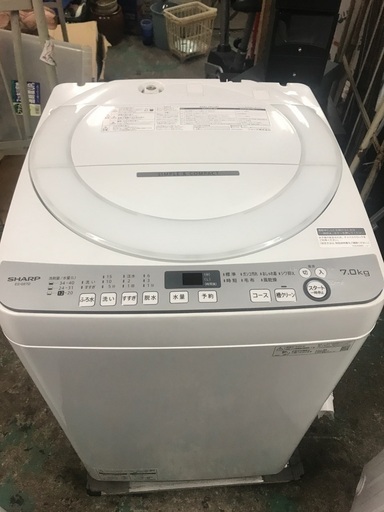 2020 sharp 7.0Kg-無料配達!!
