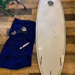 サンタクルーズ　6\'4  サーフボード　リーシュコード、ニットケース付き