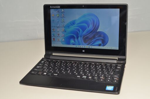中古軽量ノートPC 最新Windows11+office 爆速SSD64GB Lenovo IdeaPad Flex 10 Celeron/メモリ2GB/10.1インチ/無線/カメラ/便利なソフト