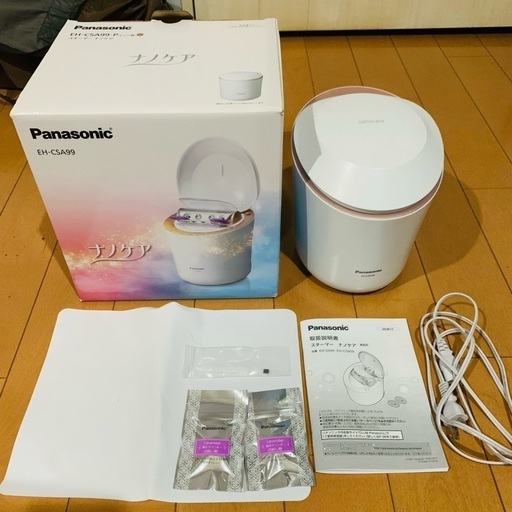 Panasonicナノケア スチーマー 美品 箱付属品全てあり 精製水でのみ使用