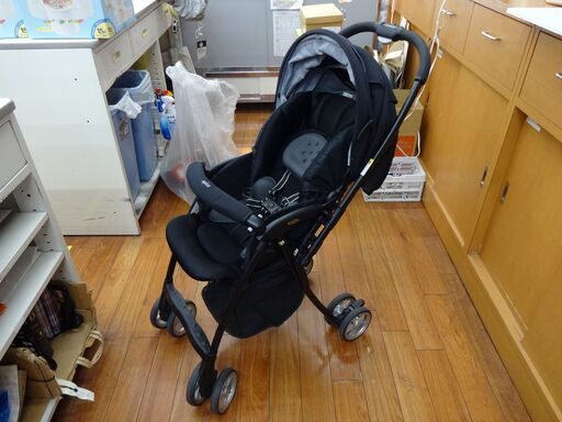 Aprica アップリカ AirRia エアリア ベビーカー SL99KBCJ ハイシート ブラック 黒 【モノ市場東浦店】130