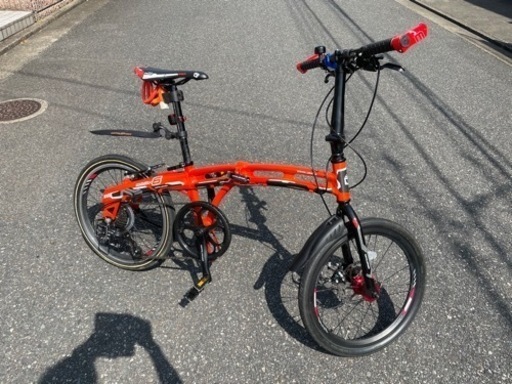 DOPPELGANGER ASSAULTPACK アルミ 折りたたみ 20インチ 7速 ディスクブレーキ ドッペルギャンガー 中古 自転車