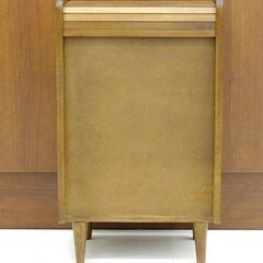 北海道 千歳市/恵庭市 市場株式会社 MOPE/モぺシリーズ スリムキャビネット MOK-2525 シャッター式 小物入れ 天然木