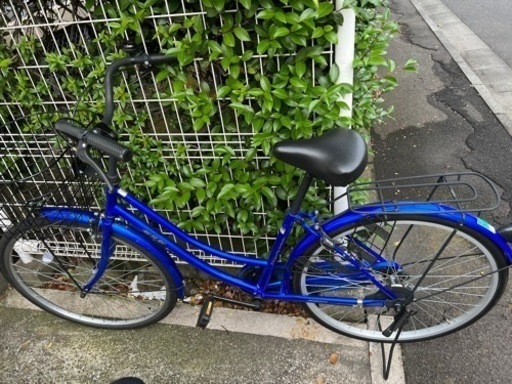 自転車 26インチ 青色