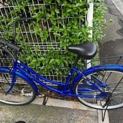 自転車 26インチ 青色