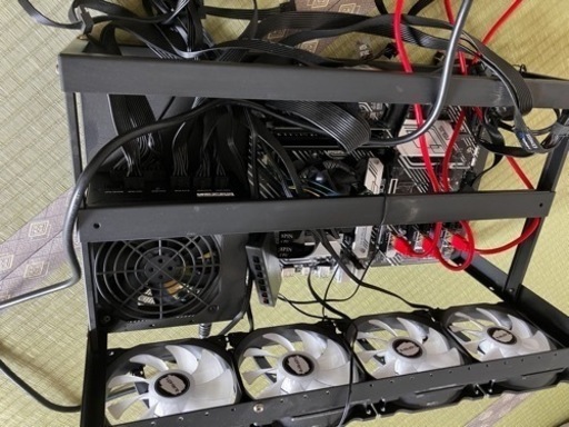 マイニングリグ（フレーム+PC）※GPU無し