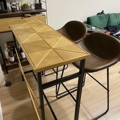 期間限定6月19日まで【最終値下げ】カウンターテーブル＆チェアセット
