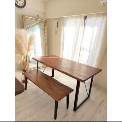 ◆dweller◆天然木無垢ダイニングテーブル木製清美堂150cmドゥエラー