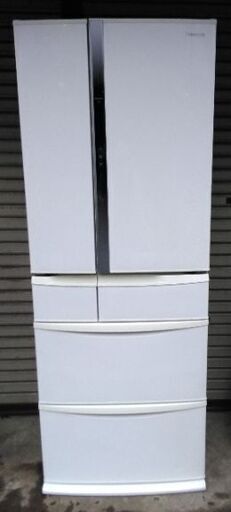 パナソニック 6ドア冷蔵庫 451L NR-FV45S-W ホワイト 16年製 配送無料