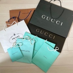 ブランド紙袋　GUCCI  ティファニー　ルイヴィトン　プラダ　...