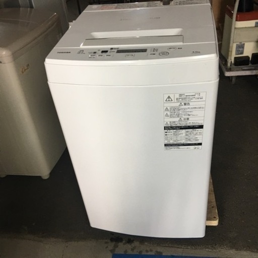 取引場所　南観音　K 2206-211 TOSHIBA 4.5kg 洗濯機　2019年製　AW-45M7(w)