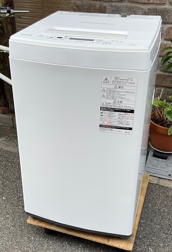 【RKGSE-775】特価！東芝/4.5kg/全自動洗濯機/AW-45M5(W)/中古/2018年製/当社より近隣地域無料配達